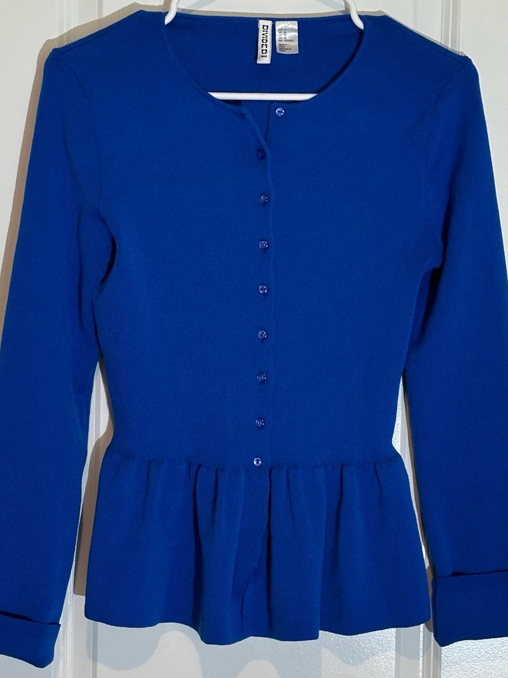 Gymboree Royal Blue Peplum Cardigan for woman
